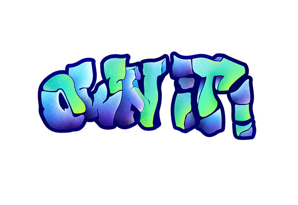 炫酷卡通英文字体